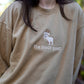 "the bloat goat" embroidered crewneck