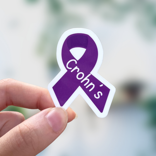 Crohn's Disease Awareness Ribbon Sticker