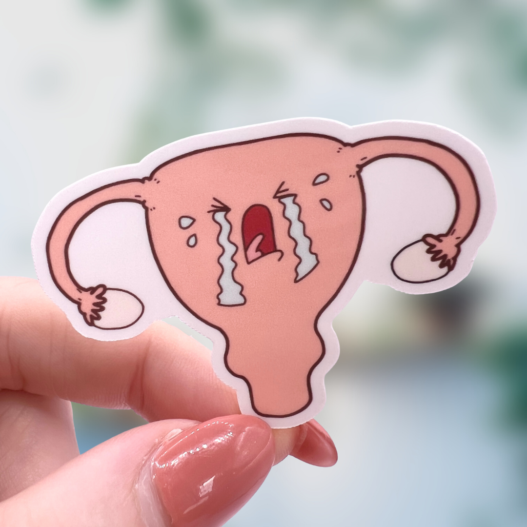 Upset Uterus Sticker Pack