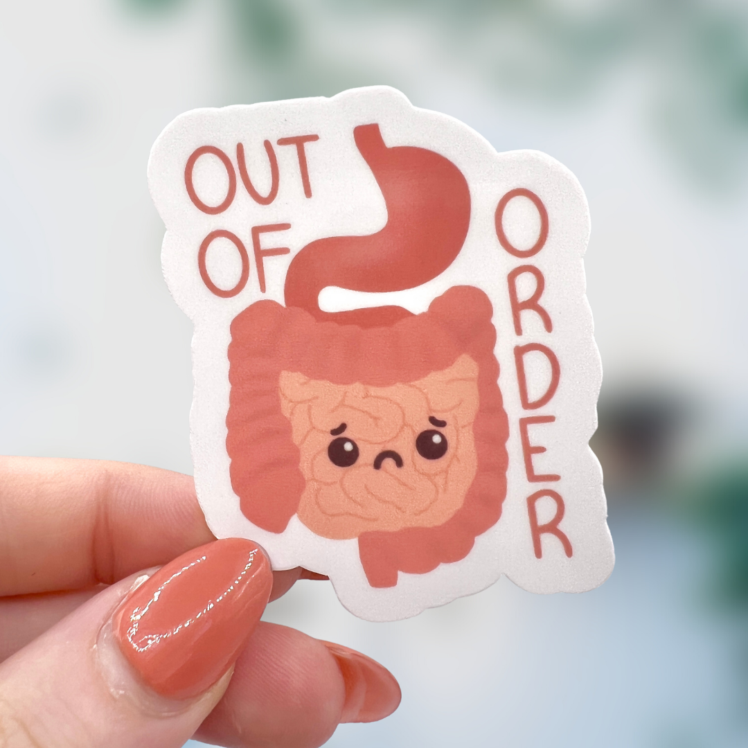 Out of Order GI Tract Sticker