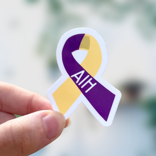 AIH Awareness Ribbon Sticker