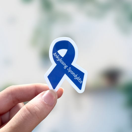 Ankylosing Spondylitis Awareness Ribbon Sticker