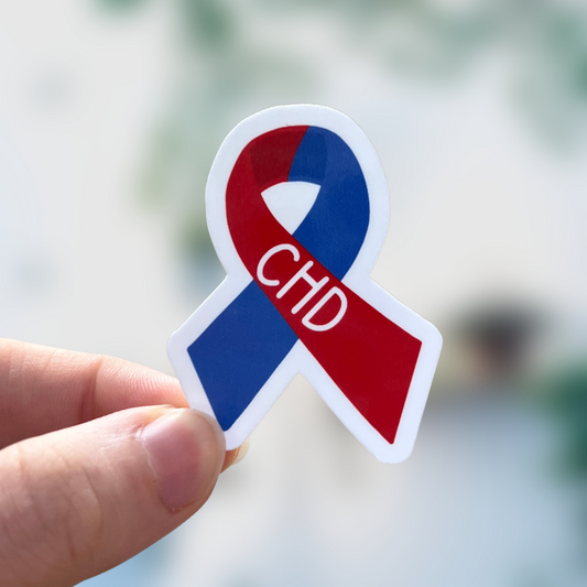 CHD Awareness Ribbon Sticker