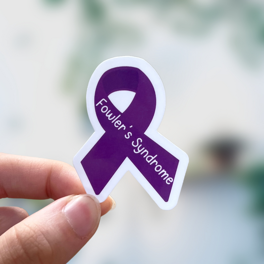Fowlers Syndrome Awareness Ribbon Sticker