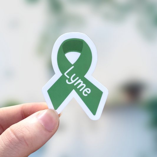 Lyme Awareness Ribbon Sticker