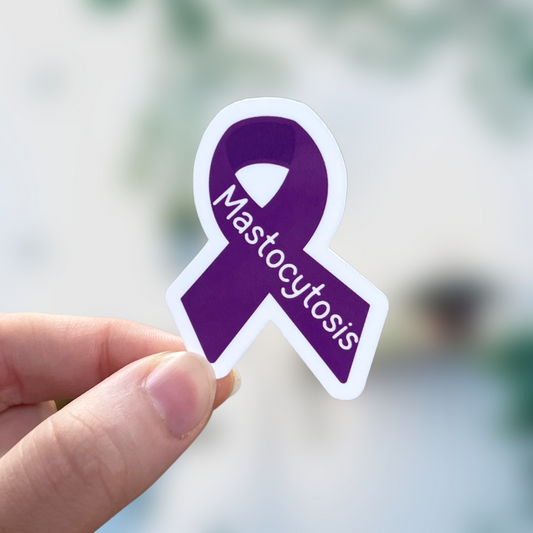 Mastocytosis Awareness Ribbon Sticker
