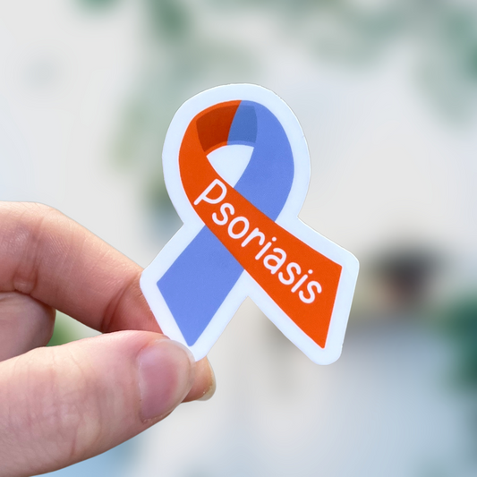 Psoriasis Awareness Ribbon Sticker