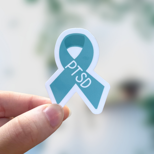 PTSD Awareness Ribbon Sticker