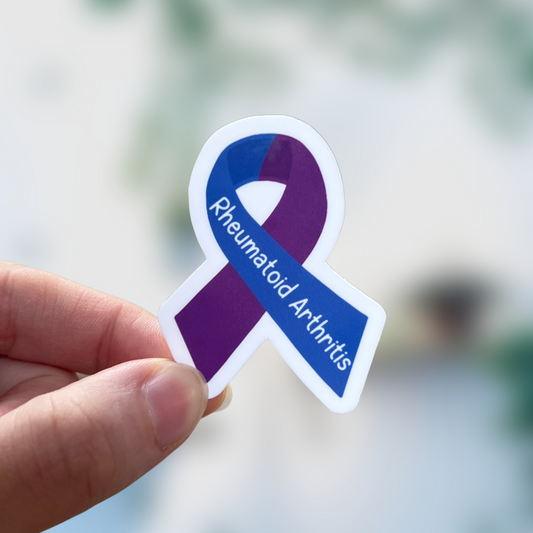 Rheumatoid Arthritis Awareness Ribbon Sticker