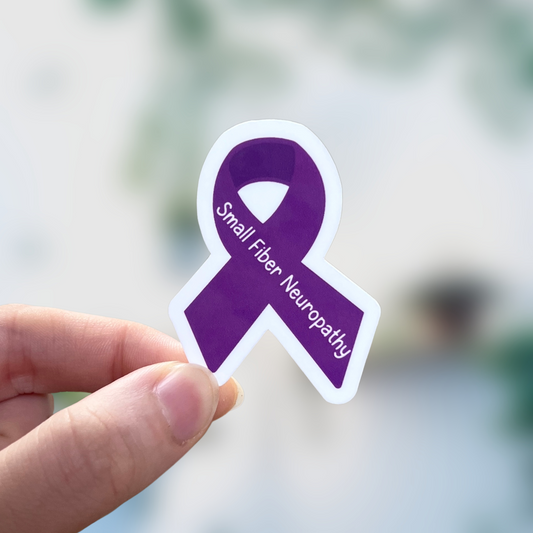 Small Fiber Neuropathy Awareness Ribbon Sticker