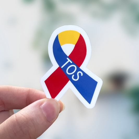 TOS Awareness Ribbon Sticker
